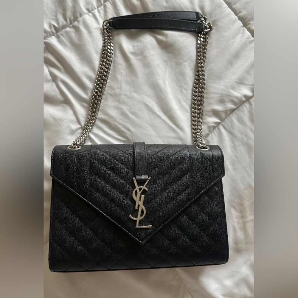 Yves Saint Laurent Black Quilted Shoulder Bag